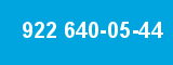 922 640-05-44